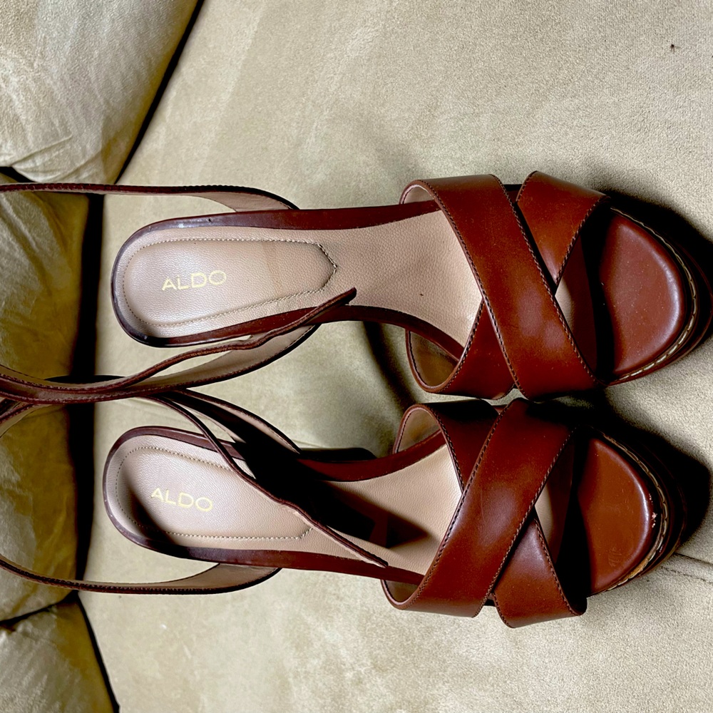 Aldo brown heels